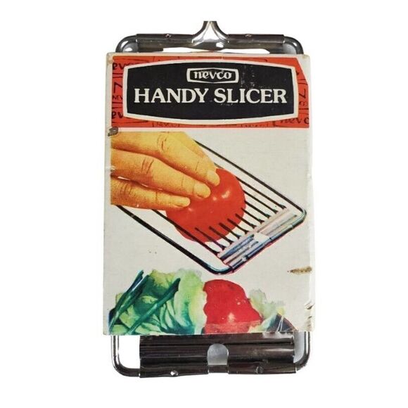 Vintage Nevco Handheld Handy Slicer Vegetable Made In Hong Kong Kitchen Gadget - Picture 2 of 9